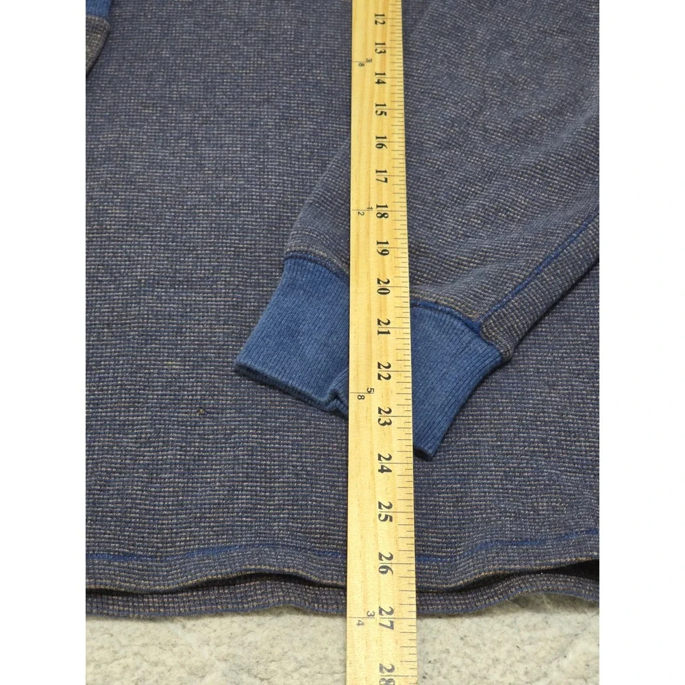 Robert Graham Mens XL Geometric Print Quarter Zip Pullover Sweater Blue Brown‎